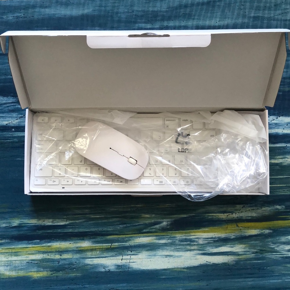 Wireless Apple keyboard and mouse
